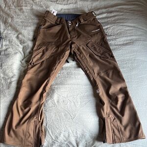 Volcom Men's Machine Snowboarding Pants in Brown